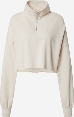 Sweat-shirt HOLLISTER en beige : devant