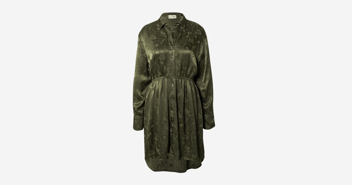 Robe-chemise 'Mona' A LOT LESS en Vert Foncé | ABOUT YOU
