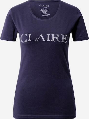 Claire T-shirt i blå: framsida