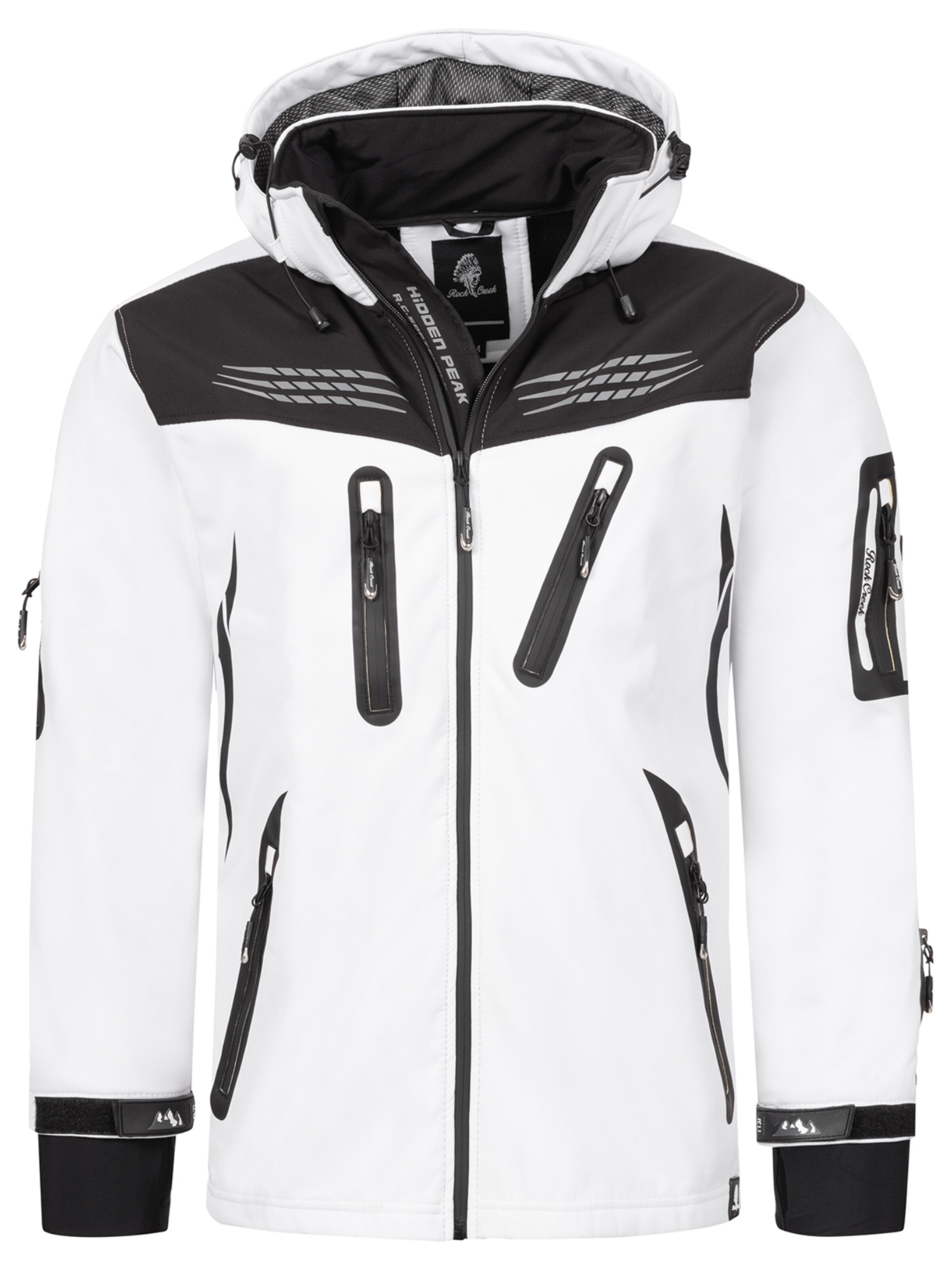 Rock Creek Funktionsjacke in Weiß: Vorderseite
