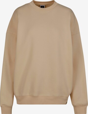 Sweat-shirt DEF en beige : devant