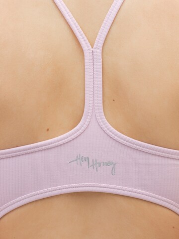 Body de sport 'Jumpsuit Ribbed Dawn Pink' Hey Honey en rose