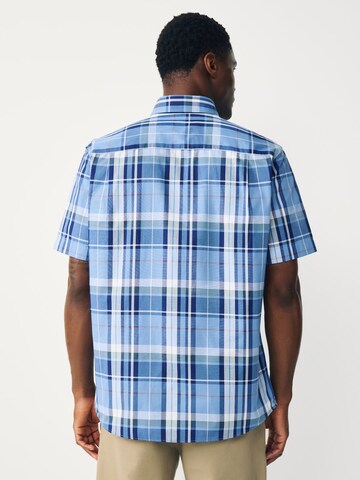 Next Regular fit Button Up Shirt in Blue