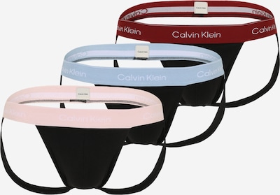 Calvin Klein Underwear Slip en bleu clair / rosé / rouge rubis / noir, Vue avec produit