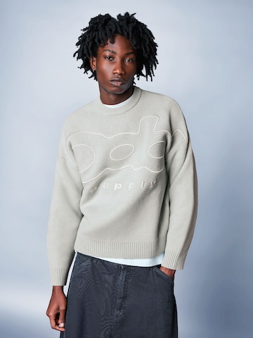 Bershka Sweter w kolorze szary: przód