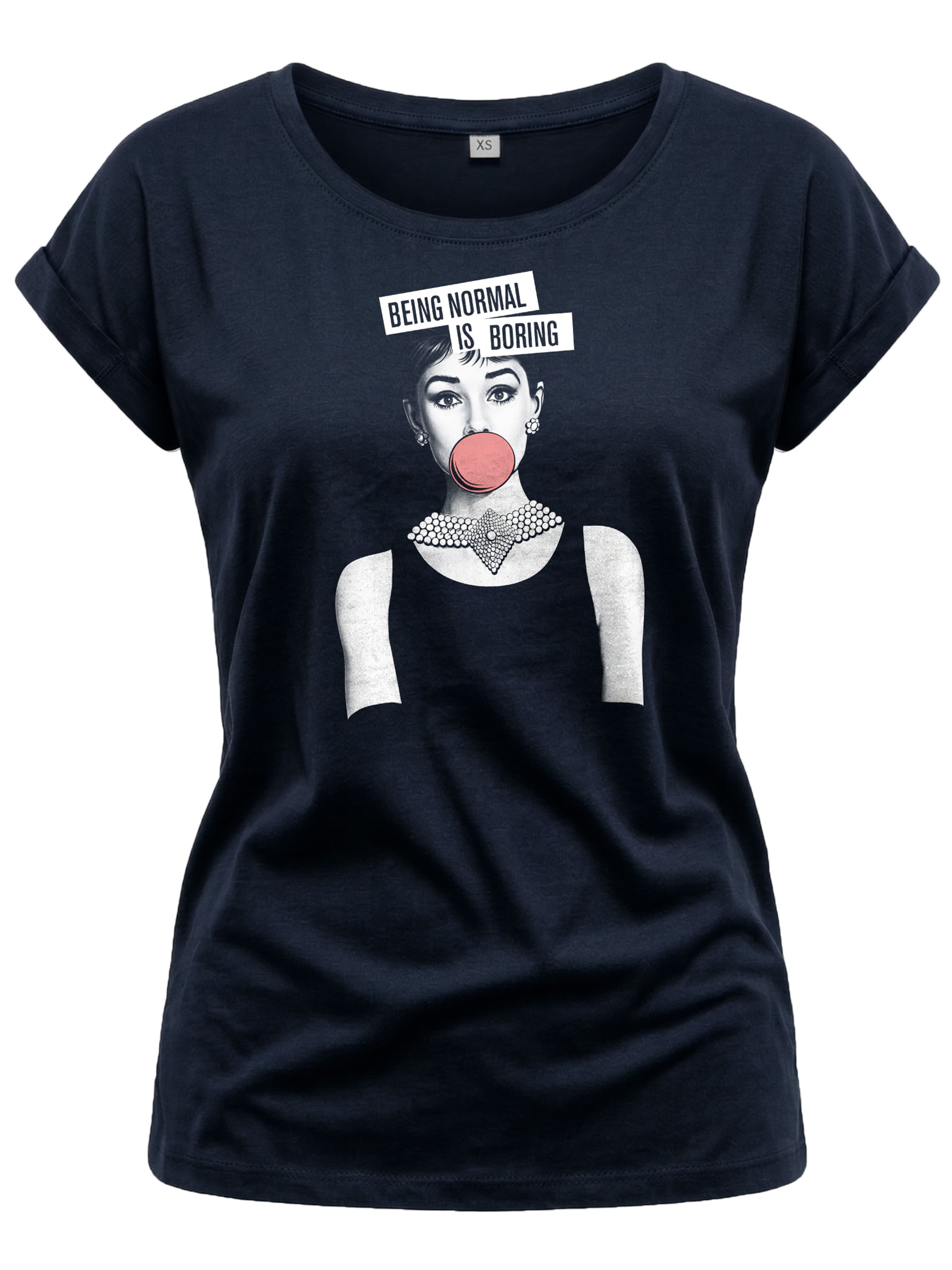MAKAYA Shirt 'Normal is Boring' in Blue: front
