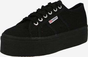 SUPERGA Σνίκερ χαμηλό σε μαύρο: μπροστά