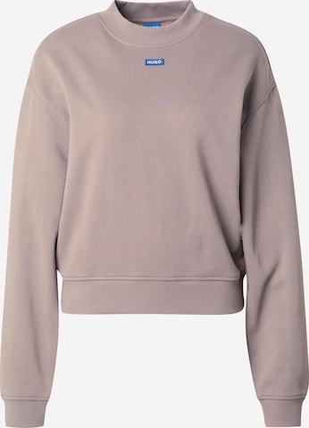 Sweat-shirt 'Delessa' HUGO en marron : devant