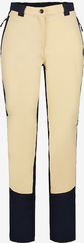 Regular Pantalon outdoor 'Highwaist' Rukka en beige : devant