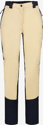 Rukka Regular Outdoor Pants 'Highwaist' in Beige: front