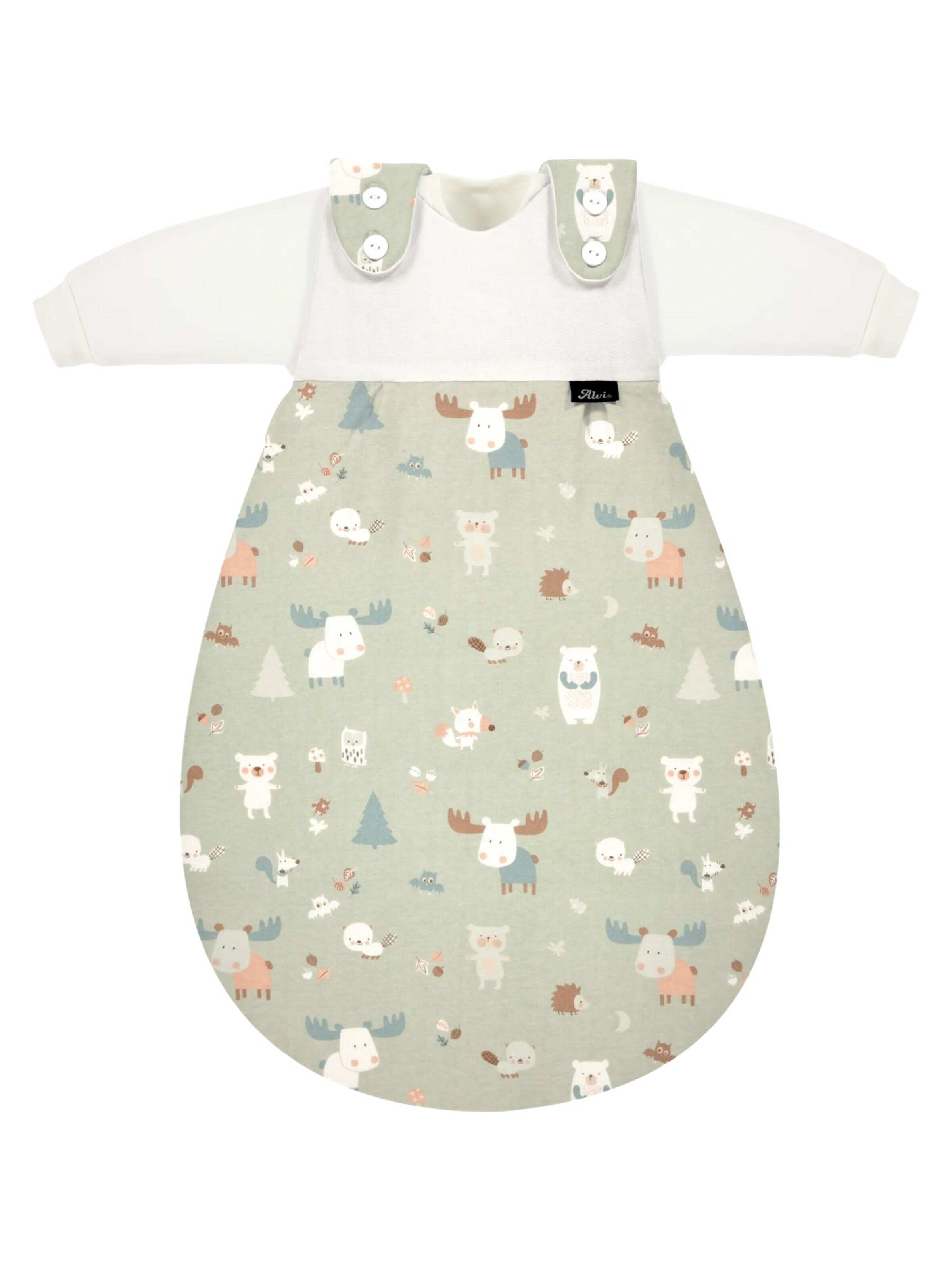 ALVI Schlafsack 'Schlafsack Baby-Mäxchen 3-teilig Baumwolle'‌‌‌‌ in Mischfarben: Vorderseite