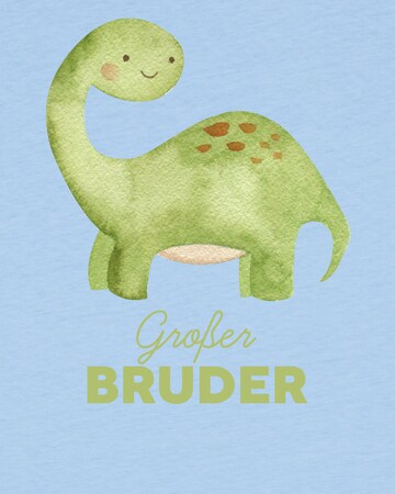 watabout.kids Shirt 'Dinosaurier 04 Großer Bruder' in Blauw