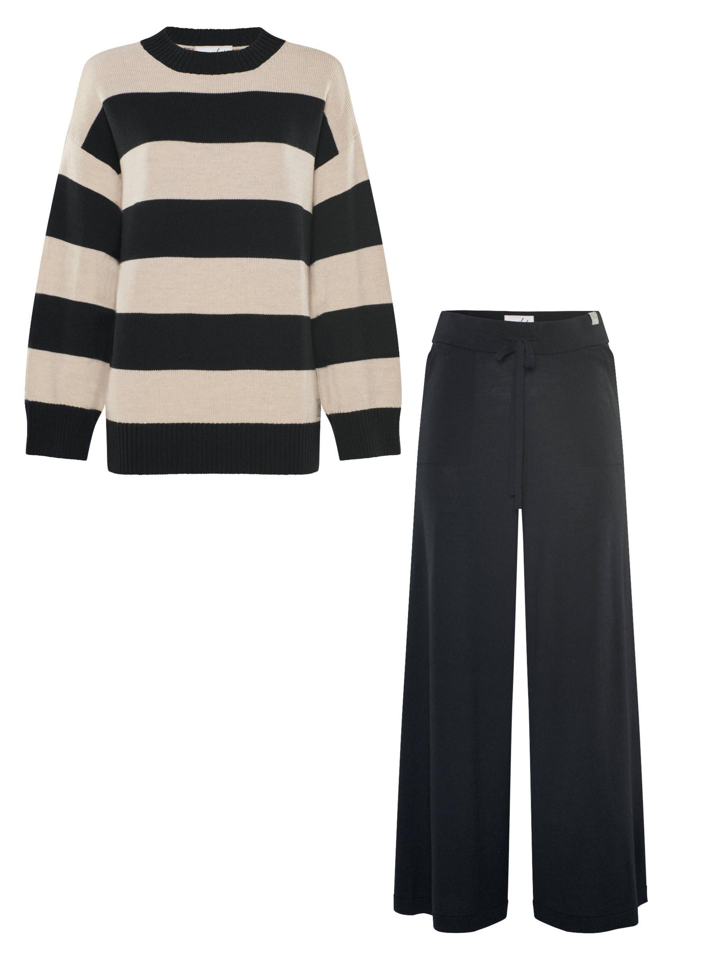 Abito da casa 'LOUNGEWEAR SET  - Pullover Felia & Pants Frida' di YOU LOOK PERFECT in nero: frontale