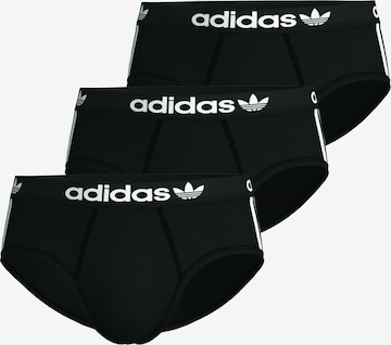 ADIDAS ORIGINALS Panty ' Comfort Flex Cotton 3 Stripes ' in Black: front