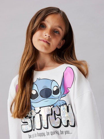 NAME IT Sweatshirt 'NKFFORDI STITCH' in Weiß