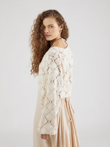 ABOUT YOU x Kamila Šikl Knit Cardigan 'Ida' in White