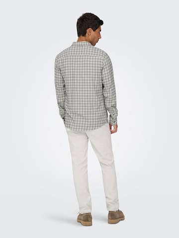 Slim fit Cămașă 'ONSGudmund' de la Only & Sons pe alb