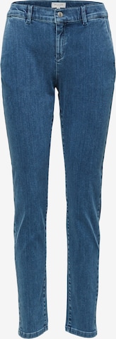 Coupe slim Jean 'SLFTUNJA' SELECTED FEMME en bleu : devant