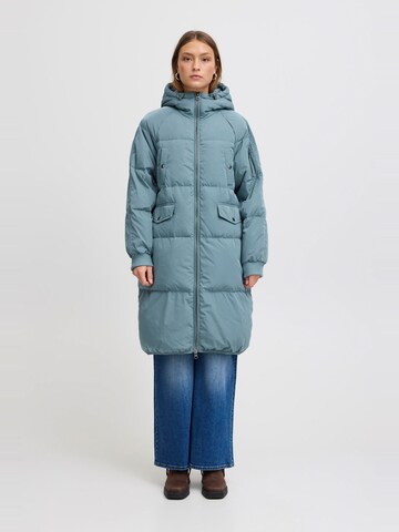 ICHI Winter Coat 'Bunala' in Blue