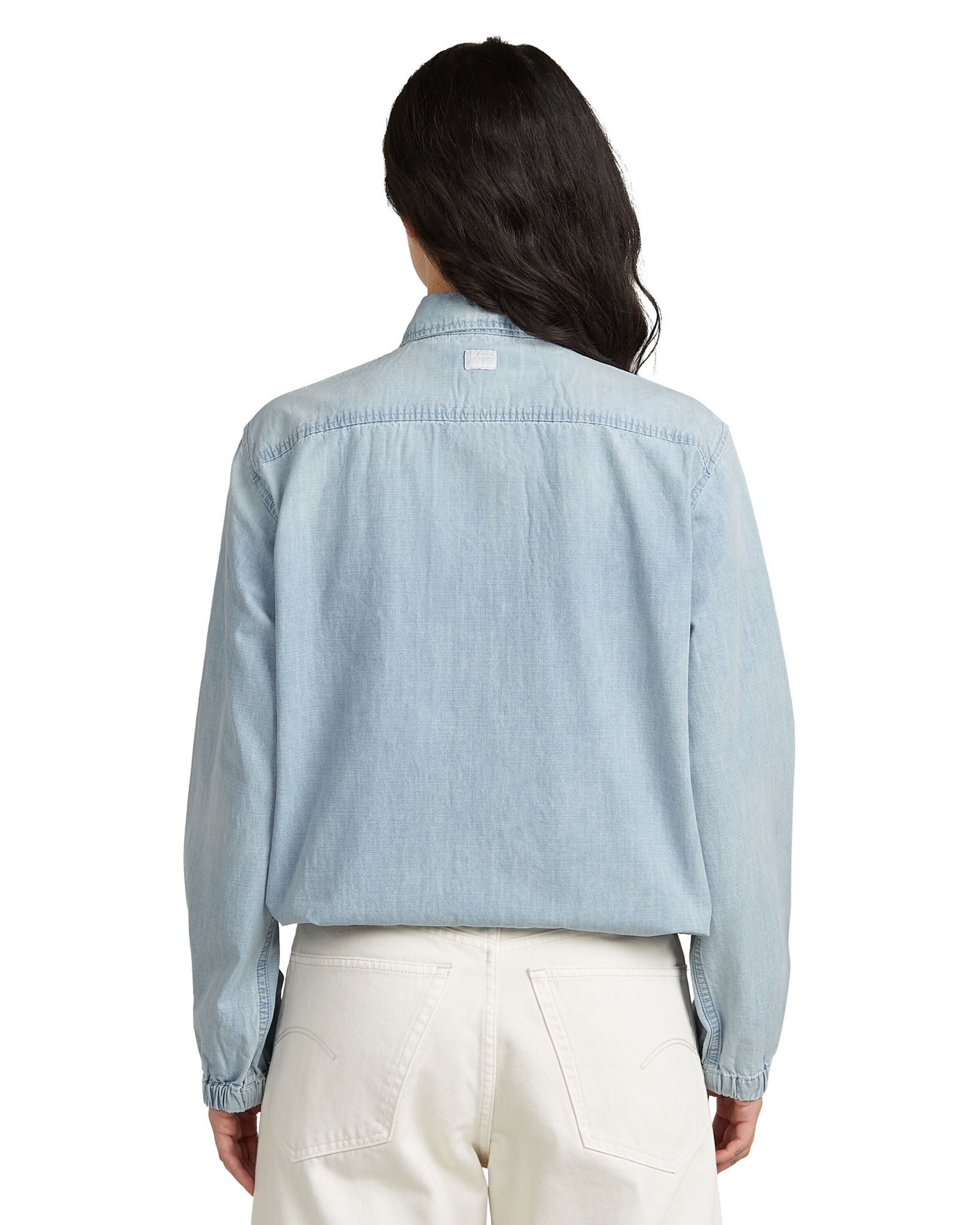 T-shirt 'Relaxed Zip Shirt' G-STAR en bleu