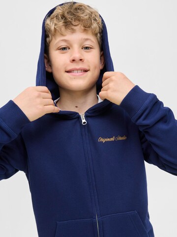 Veste de survêtement Jack & Jones Junior en bleu