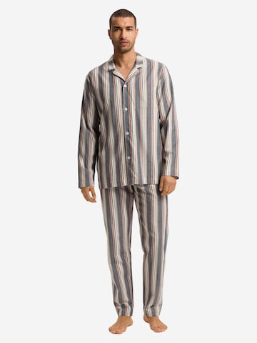 Hanro Pyjama lang 'Cozy Comfort' in Blauw: voorkant