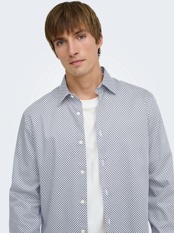 Only & Sons - Slim Fit Camisa 'ONSJIM' em cinzento