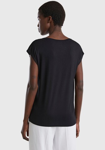 UNITED COLORS OF BENETTON Shirt in Black