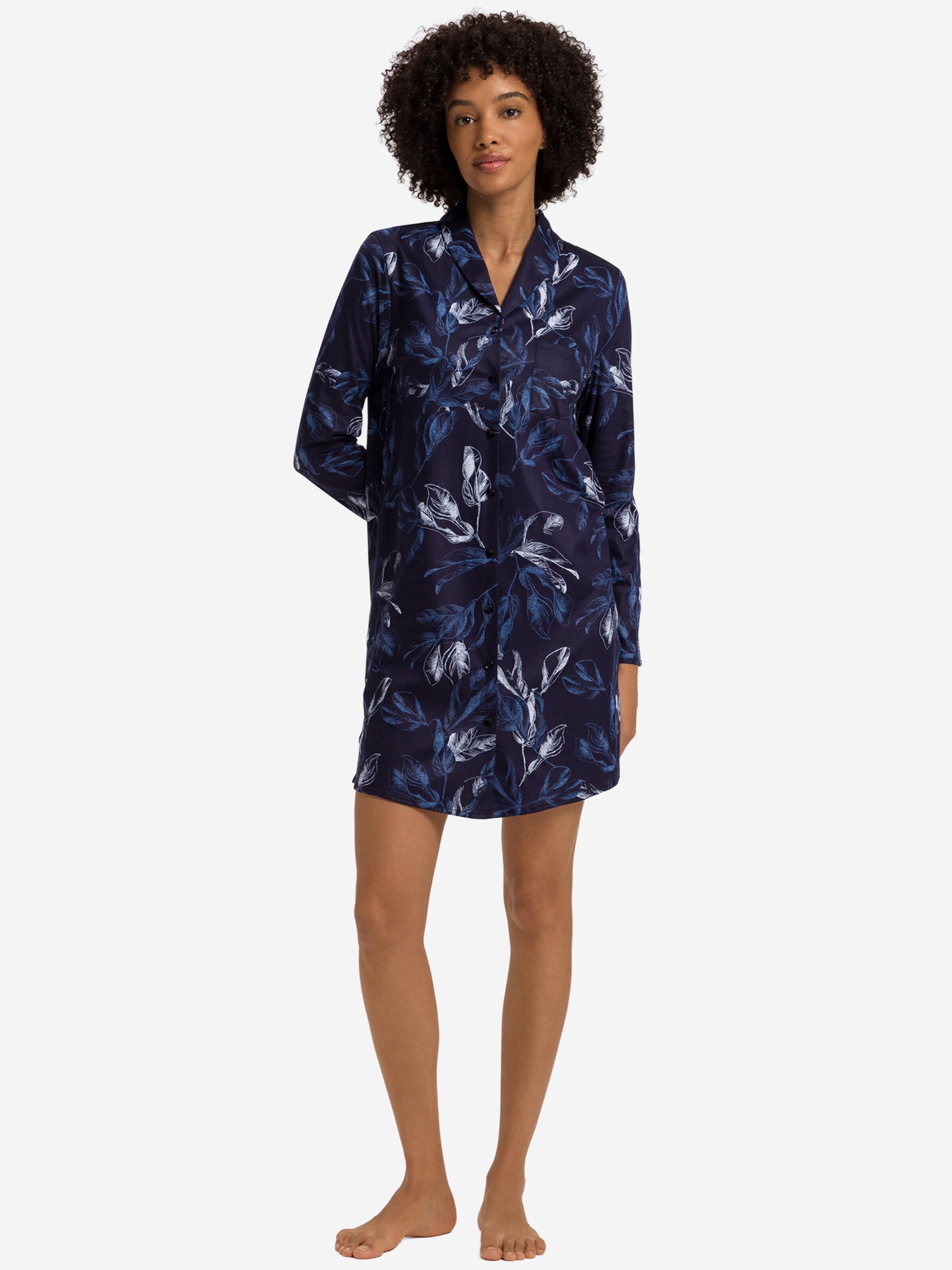 Hanro - Camisola de pijama ' Loungy Nights ' em azul