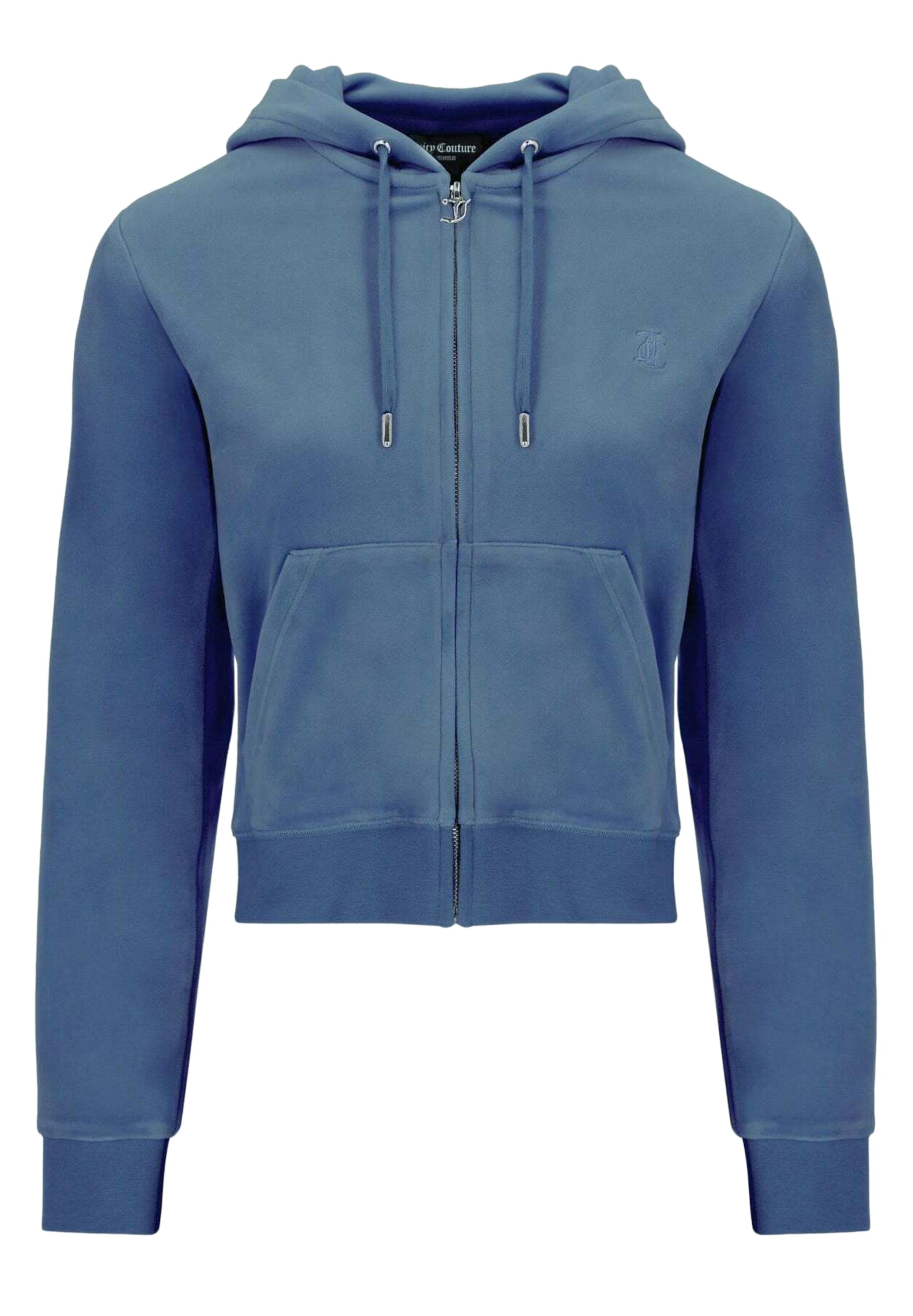 Juicy Couture - Sudadera con cremallera en azul: frente