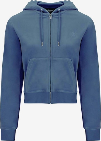 Juicy Couture - Sudadera con cremallera en azul: frente