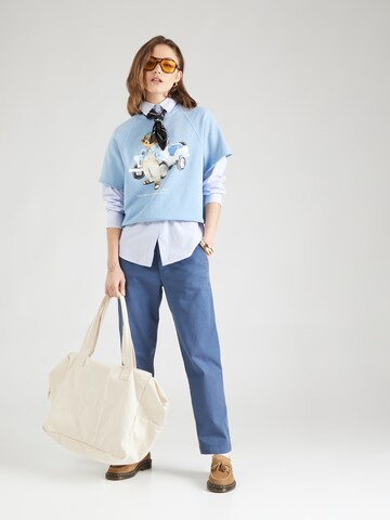 Coupe slim Pantalon chino 'GABBY' Lauren Ralph Lauren en bleu