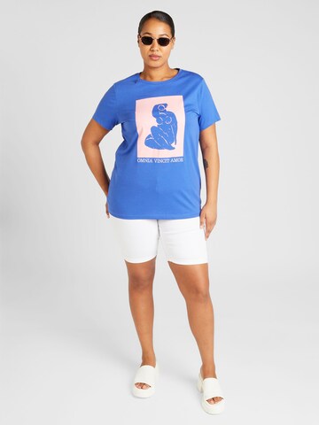 ONLY Carmakoma Koszulka 'MYKA' w kolorze niebieski