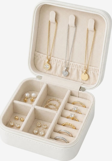 UNIQ Beauty Organizator nakita 'Square Travel Jewelry Box - White' veličine 8cm x 8cm u bijela, Pregled proizvoda