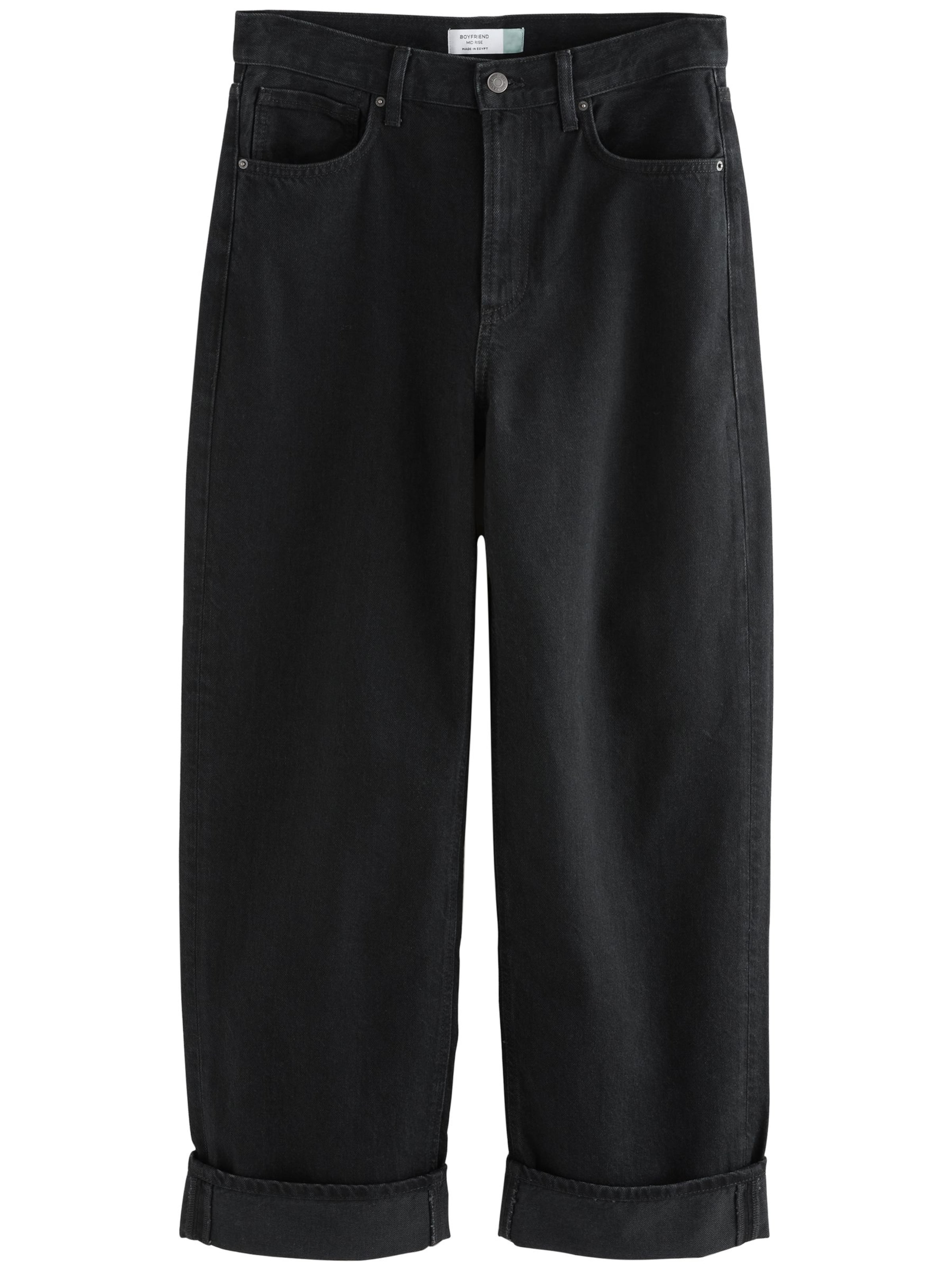 Next Loosefit Jeans in Schwarz: Vorderseite