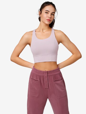 Yvette Sports Bustier Sportmelltartók 'Joey' - rózsaszín: elől