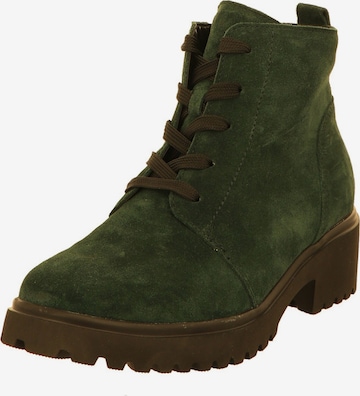 WALDLÄUFER Schnürstiefelette 'Luise' in Grün: Vorderseite