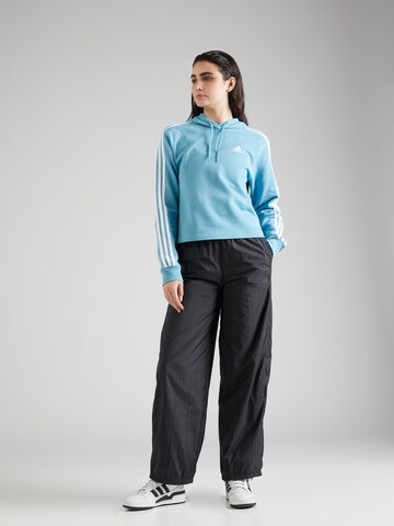 ADIDAS SPORTSWEAR - Sweatshirt de desporto 'Essentials 3-Stripes French Terry ' em azul