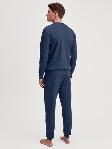 CALIDA Pyjama lang 'Relax Ski Resort'‌‌ in Blau