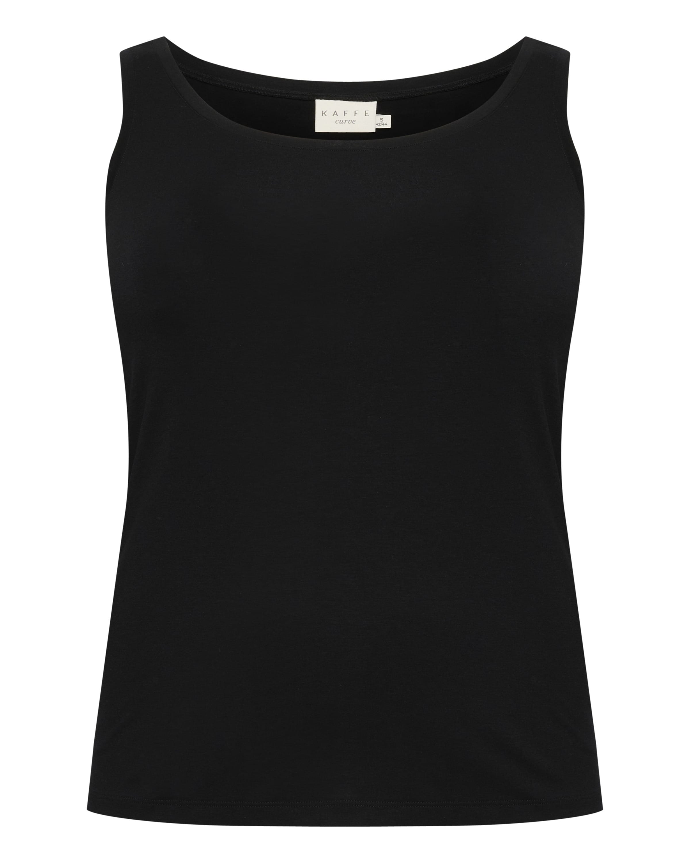 KAFFE CURVE Bluse in Schwarz: Vorderseite