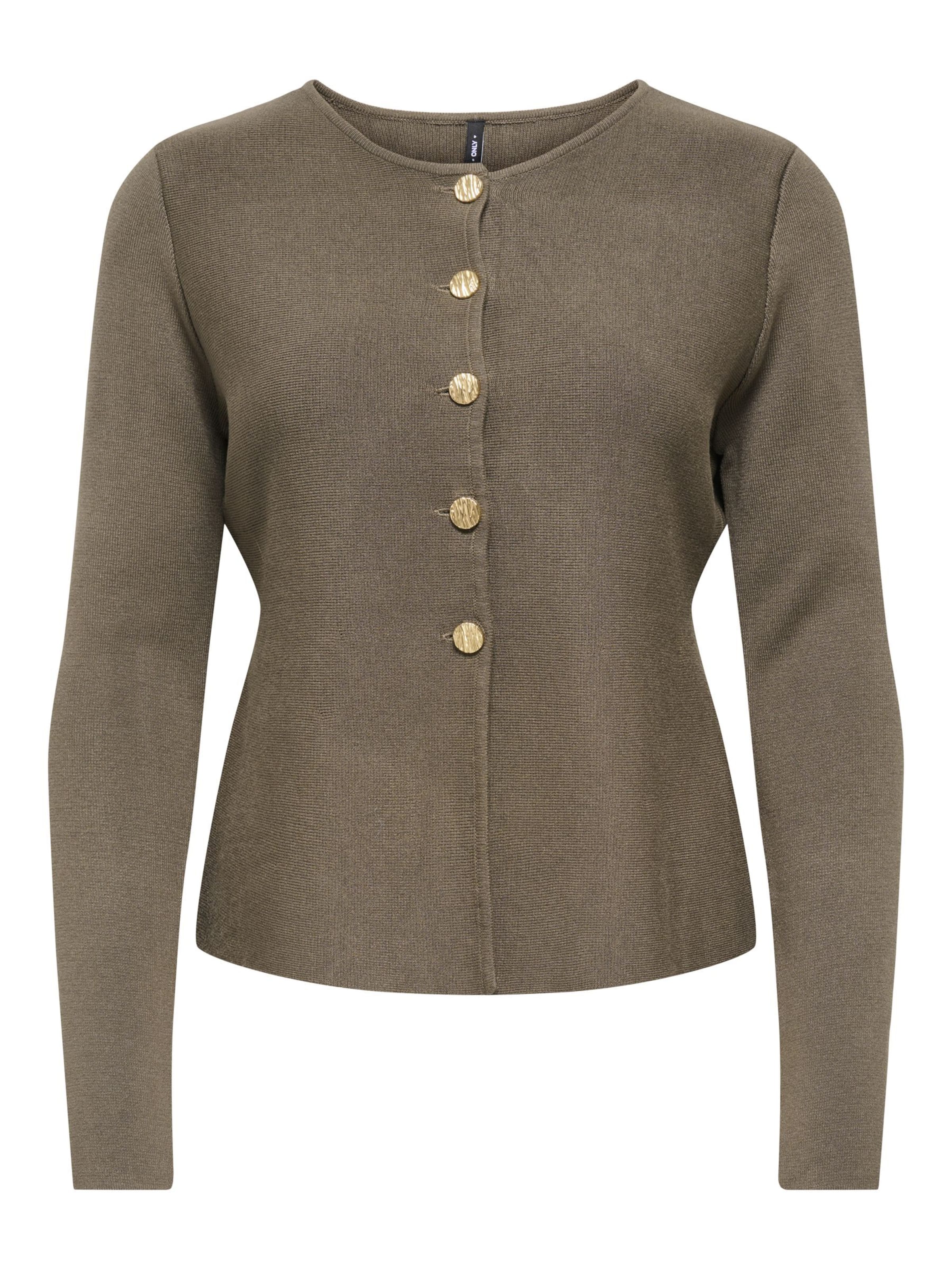 ONLY Knit Cardigan in Brown: front