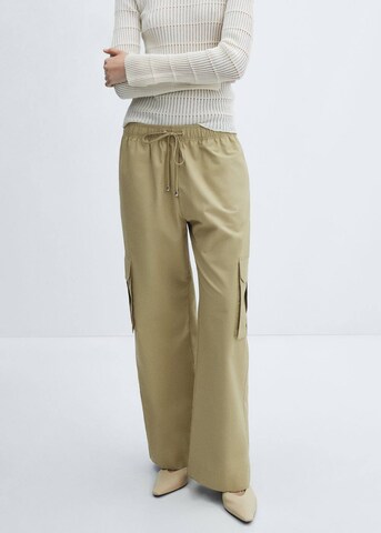 MANGO Loose fit Cargo trousers 'Tortello' in Beige: front