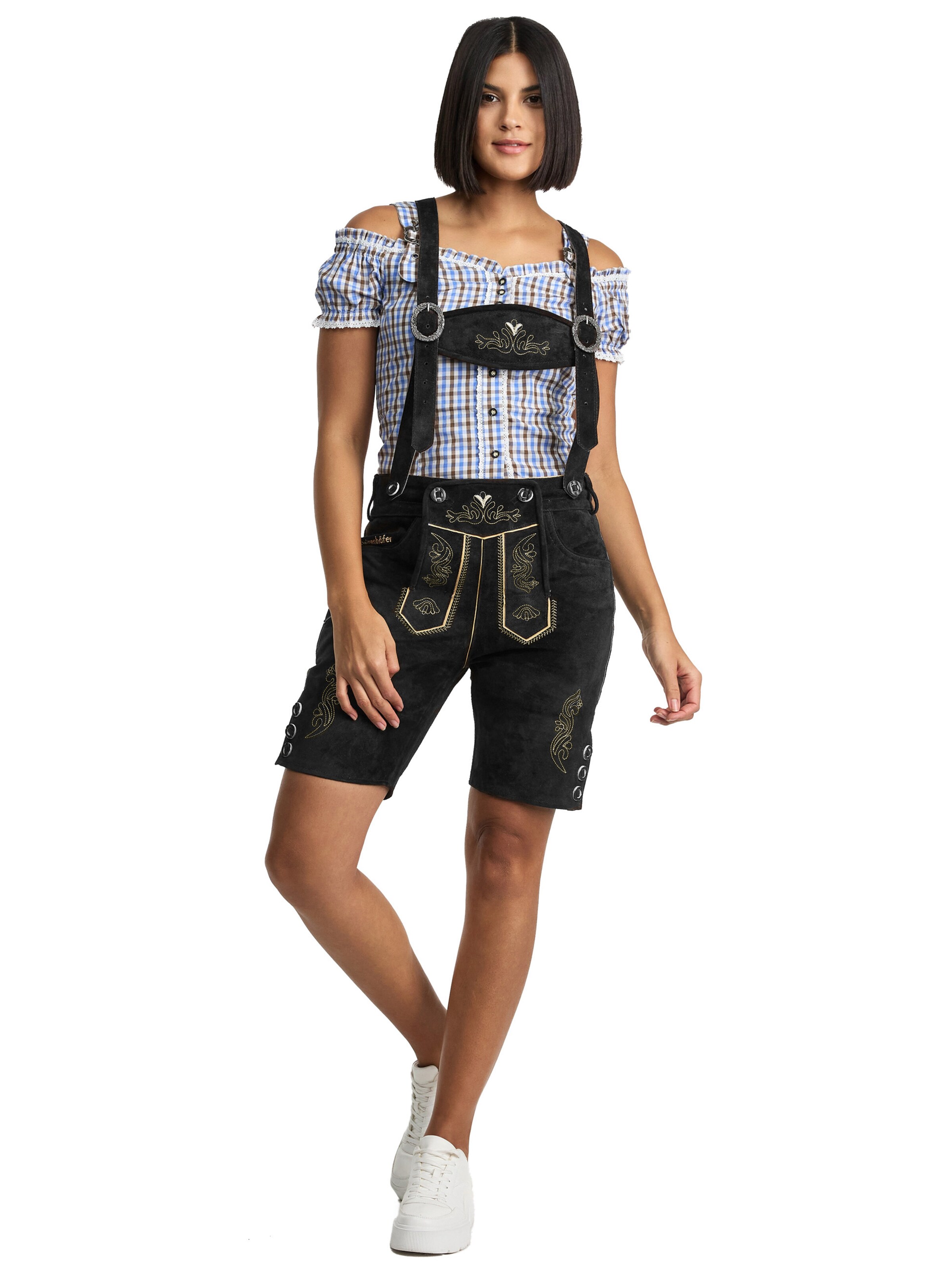 Steigenhöfer Traditional Pants 'Annika' in Black: front