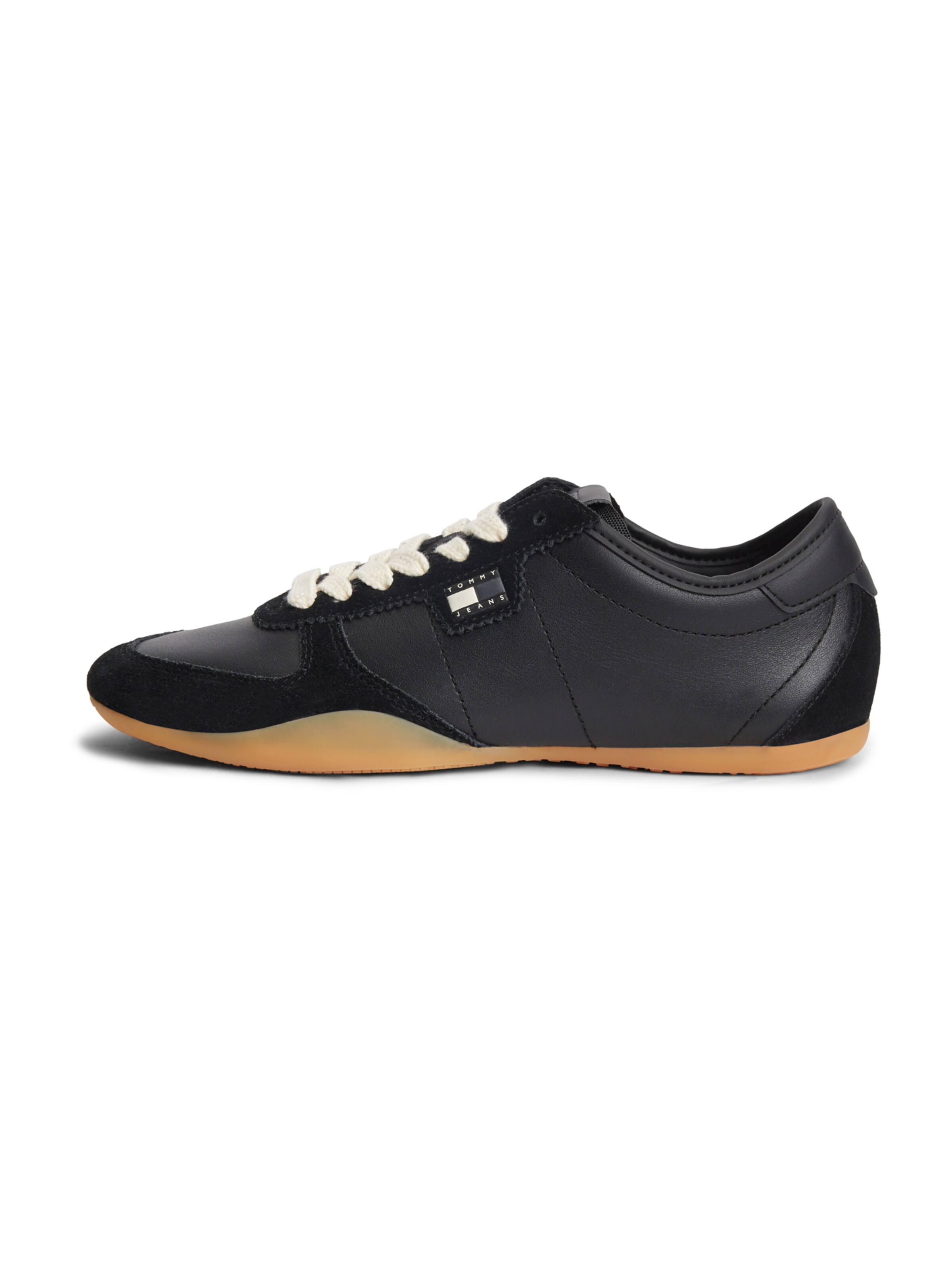 Sneaker low de la Tommy Jeans pe negru: față