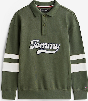 TOMMY HILFIGER Shirt 'Varsity' in Groen: voorkant