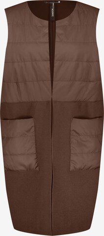 SAMOON Bodywarmer in Bruin: voorkant