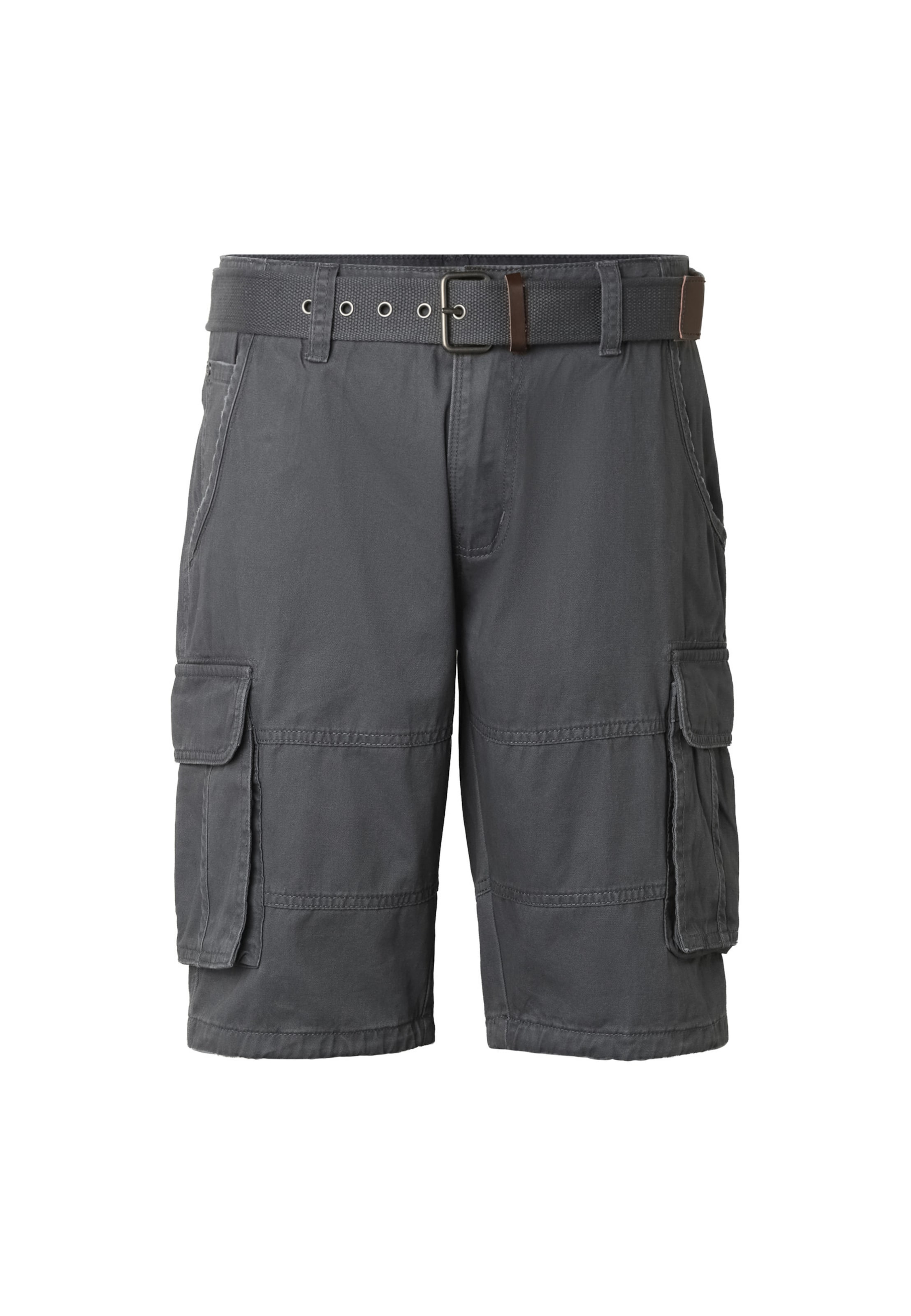 INDICODE JEANS - Pantalón cargo 'INMonsun' en gris: frente