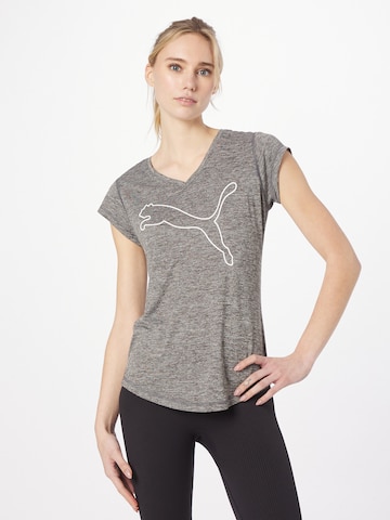 T-shirt fonctionnel PUMA en gris : devant