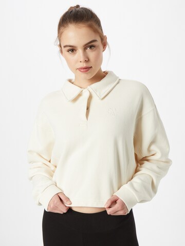 Sweat-shirt PUMA en beige : devant