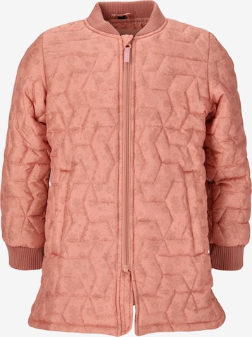 ZigZag Between-Season Jacket 'Stella' in Pink: front